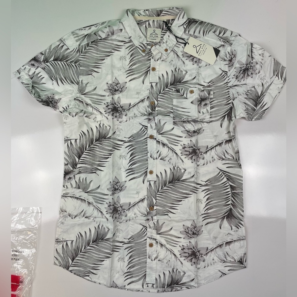 Soul Star Men’s Casual Button Down Shirt XL MS Deputy